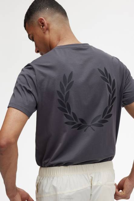 Fred Perry muškarci stražnja grafička majica N42N544 odjeća kovčeg