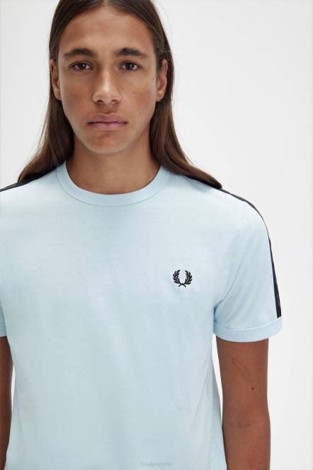 Fred Perry muškarci tonska vrpca ringer t-shirt N42N497 odjeća svijetlo led/crna