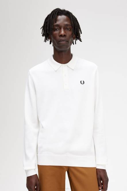 Fred Perry muškarci klasična pletena košulja dugih rukava N42N458 odjeća Snjeguljica