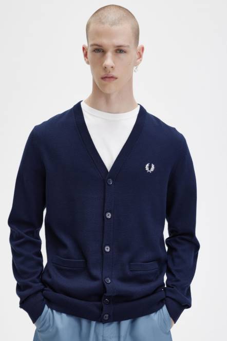 Fred Perry muškarci klasični kardigan N42N446 odjeća mornarica