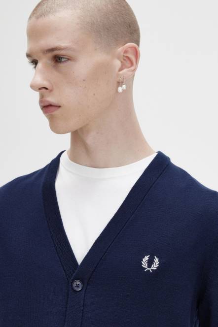 Fred Perry muškarci klasični kardigan N42N446 odjeća mornarica