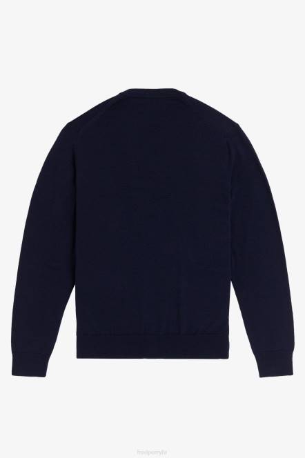 Fred Perry muškarci klasični kardigan N42N446 odjeća mornarica