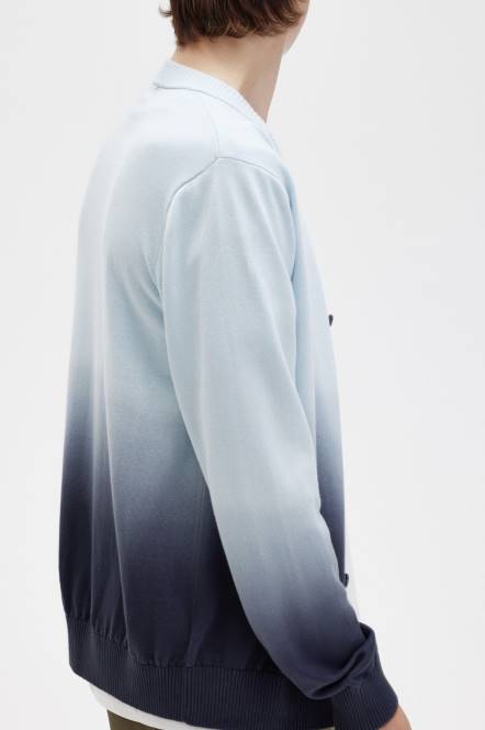Fred Perry muškarci ombre kardigan N42N441 odjeća lagani led
