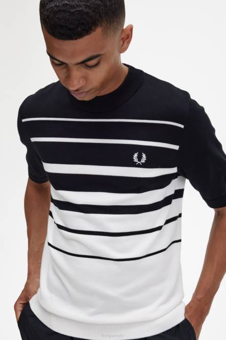 Fred Perry muškarci prugasta pletena majica N42N449 odjeća Snjeguljica