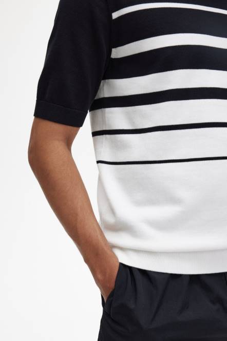 Fred Perry muškarci prugasta pletena majica N42N449 odjeća Snjeguljica