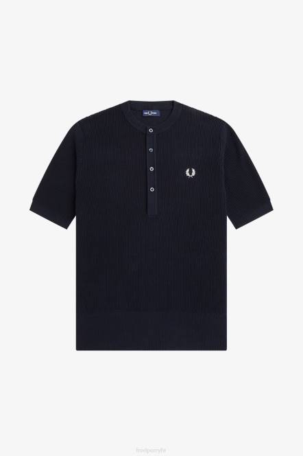 Fred Perry muškarci rebrasti pleteni top N42N438 odjeća mornarica