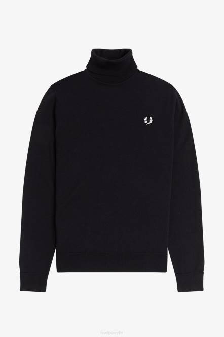 Fred Perry muškarci rol neck jumper N42N450 odjeća crno
