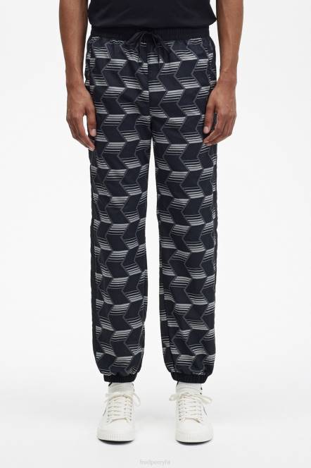 Fred Perry muškarci ševron školjkaste hlače N42N35 odjeća crno