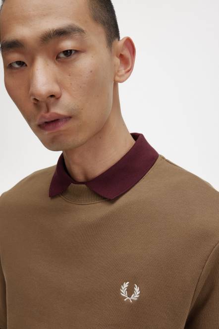 Fred Perry muškarci majica s okruglim izrezom N42N36 odjeća osjenčani kamen