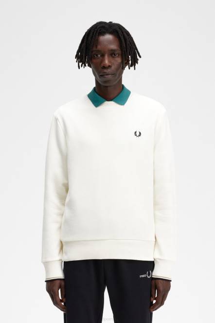 Fred Perry muškarci majica s okruglim izrezom N42N425 odjeća ekru