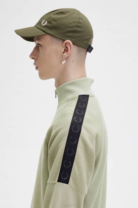 Fred Perry muškarci majica s poluzatvaračem s kružnim brendiranjem N42N385 odjeća morska trava