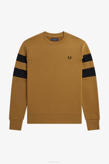 Fred Perry muškarci majica s vrhom rukava N42N398 odjeća tamna karamela