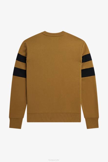 Fred Perry muškarci majica s vrhom rukava N42N398 odjeća tamna karamela