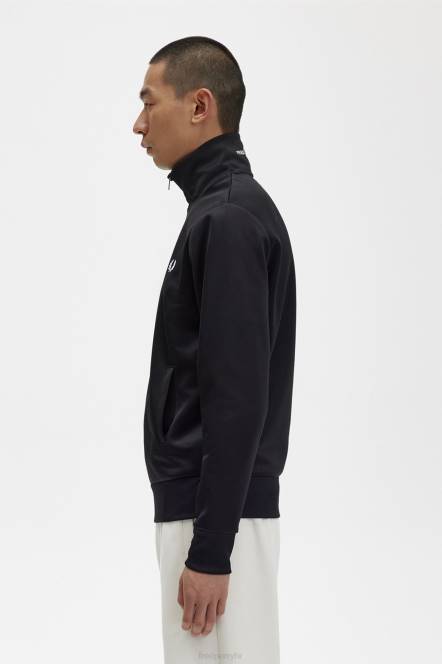 Fred Perry muškarci trenirka s brendiranim ovratnikom N42N25 odjeća crno