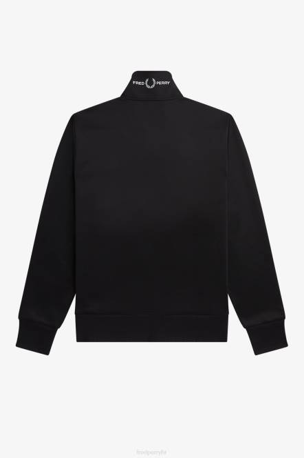 Fred Perry muškarci trenirka s brendiranim ovratnikom N42N25 odjeća crno
