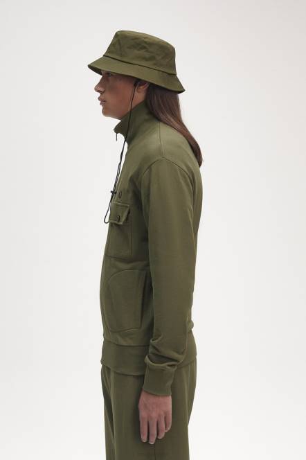 Fred Perry muškarci trenirka s detaljima džepa N42N20 odjeća jednolična zelena