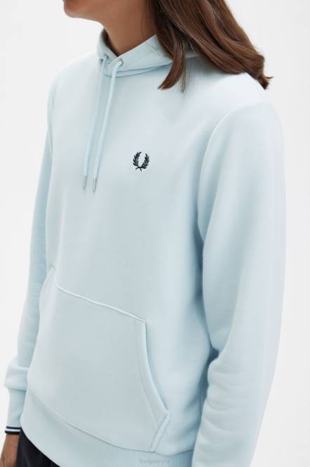 Fred Perry muškarci trenirka s kapuljačom s vrhom N42N381 odjeća lagani led