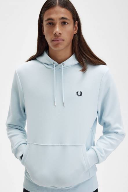 Fred Perry muškarci trenirka s kapuljačom s vrhom N42N381 odjeća lagani led