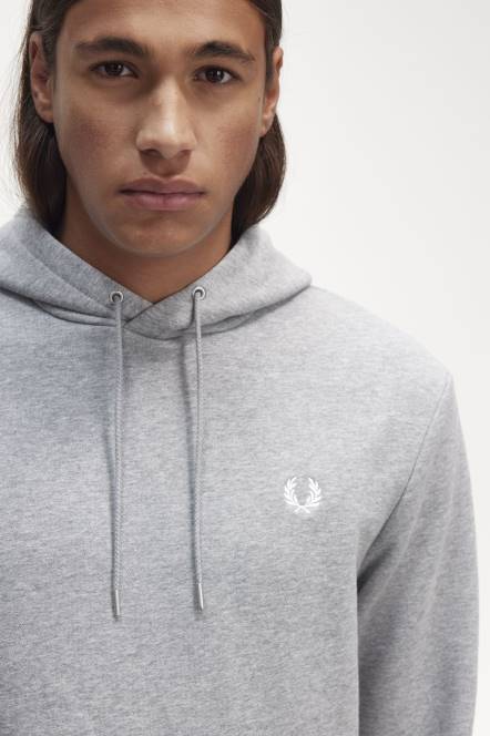 Fred Perry muškarci trenirka s kapuljačom s vrhom N42N401 odjeća čelični lapor