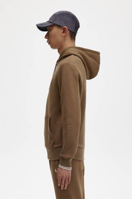 Fred Perry muškarci trenirka s kapuljačom s vrhom N42N420 odjeća osjenčani kamen/ekru