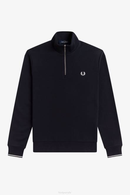 Fred Perry muškarci trenirka s pola patentnim zatvaračem N42N388 odjeća mornarica