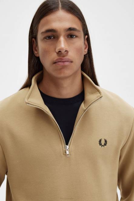 Fred Perry muškarci trenirka s pola patentnim zatvaračem N42N427 odjeća topli kamen