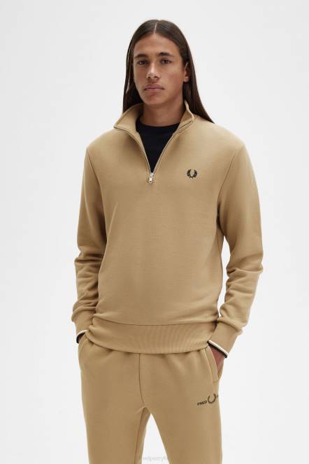Fred Perry muškarci trenirka s pola patentnim zatvaračem N42N427 odjeća topli kamen