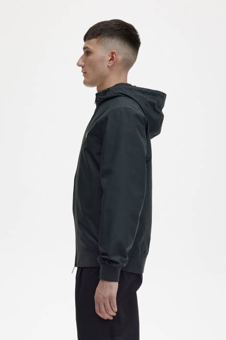 Fred Perry muškarci brentham jakna s kapuljačom N42N238 odjeća noćno zelena