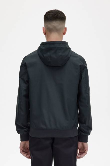 Fred Perry muškarci brentham jakna s kapuljačom N42N238 odjeća noćno zelena