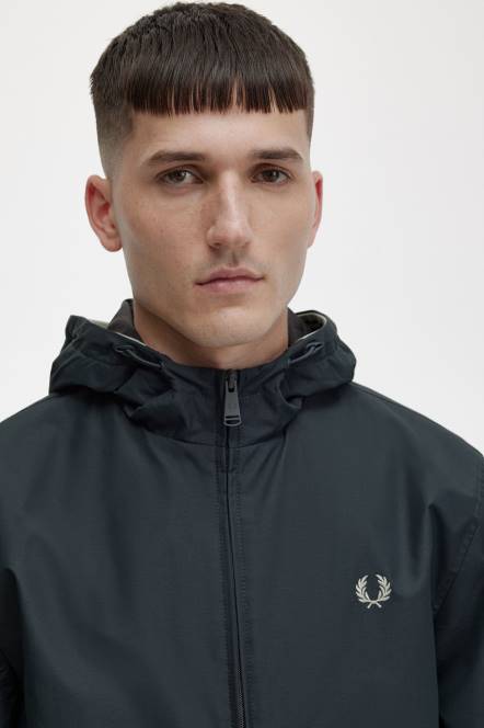 Fred Perry muškarci brentham jakna s kapuljačom N42N238 odjeća noćno zelena