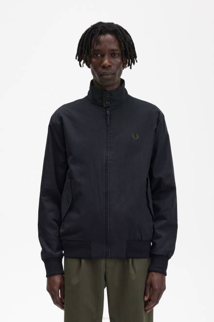 Fred Perry muškarci harrington jakna N42N243 odjeća crno