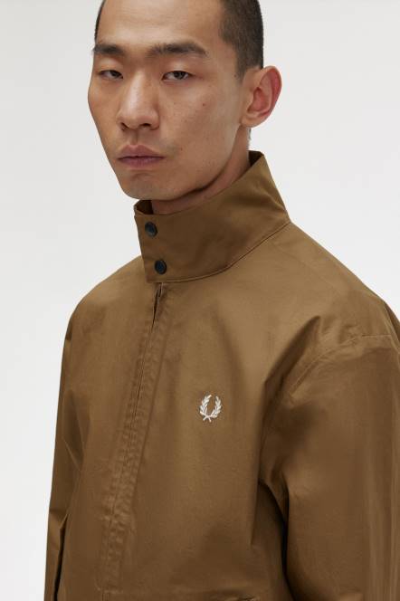 Fred Perry muškarci jakna s patentnim zatvaračem N42N242 odjeća osjenčani kamen