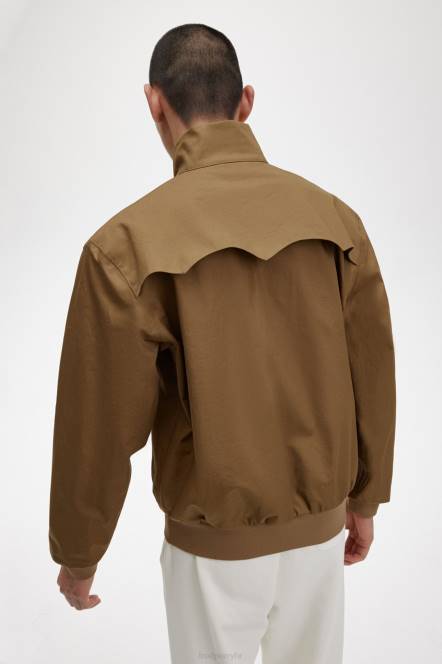 Fred Perry muškarci jakna s patentnim zatvaračem N42N242 odjeća osjenčani kamen