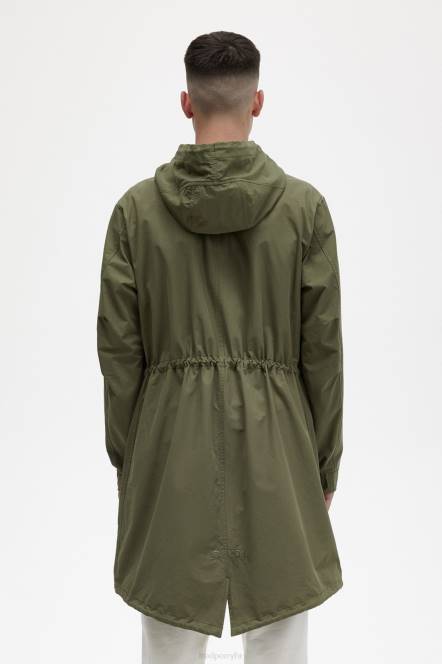 Fred Perry muškarci parka od školjki N42N239 odjeća zelena parka