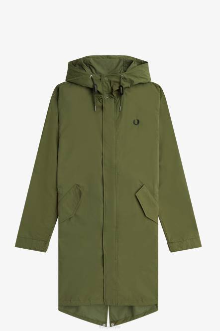 Fred Perry muškarci parka od školjki N42N239 odjeća zelena parka