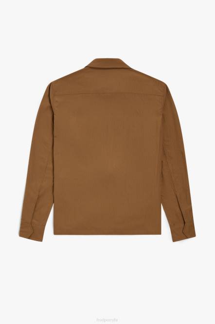 Fred Perry muškarci teksturirana majica s patentnim zatvaračem N42N231 odjeća osjenčani kamen