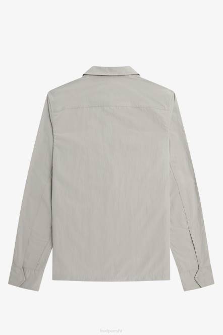 Fred Perry muškarci teksturirana majica s patentnim zatvaračem N42N232 odjeća vapnenac