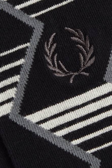 Fred Perry uniseks čarape s ševron prugama N42N130 pribor crno