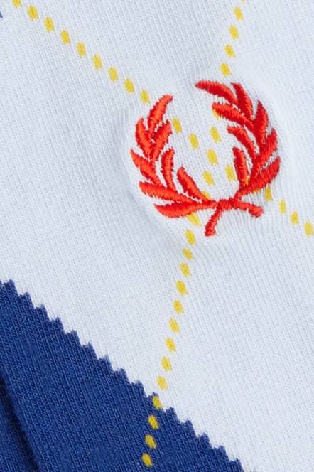 Fred Perry uniseks odvažne argyle čarape N42N128 pribor cyber plava