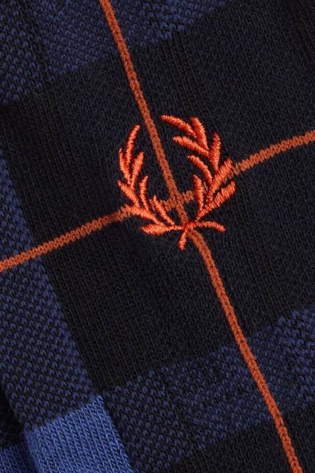 Fred Perry uniseks tartan čarape N42N119 pribor osjenčani kobalt