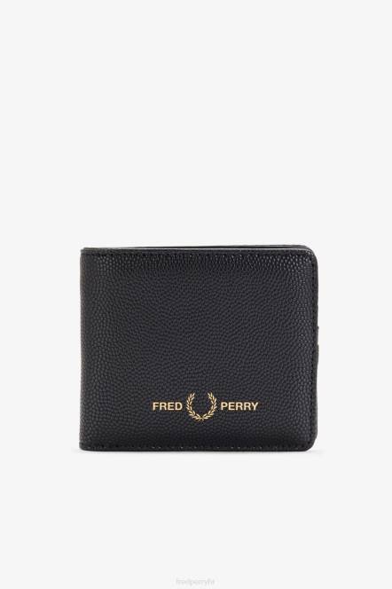 Fred Perry uniseks scotch grain bilfold novčanik N42N139 pribor crno