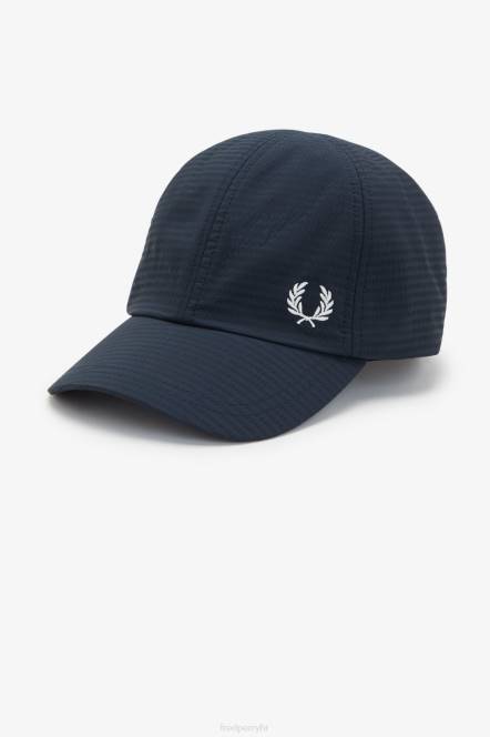 Fred Perry uniseks dual branded seersucker kapa N42N83 pribor mornarica