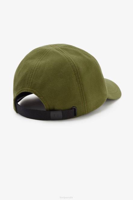 Fred Perry uniseks klasična pike kapa N42N71 pribor jednolična zelena