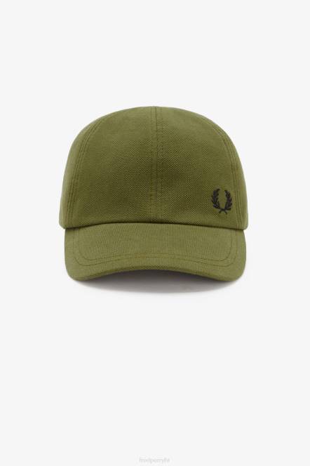 Fred Perry uniseks klasična pike kapa N42N71 pribor jednolična zelena