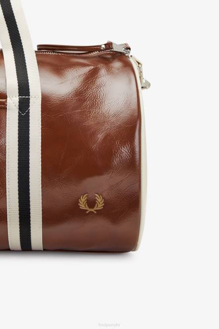 Fred Perry žene klasična bačvasta torba N42N146 pribor tan/ekru