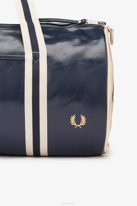 Fred Perry žene klasična bačvasta torba N42N170 pribor tamnoplava/ekru