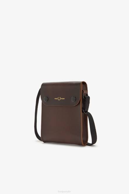 Fred Perry žene torbica od brunirane kože N42N156 pribor volovska krv