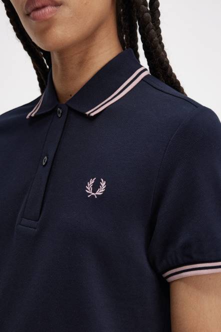 Fred Perry žene haljina košulje s dva vrha N42N610 odjeća mornarica