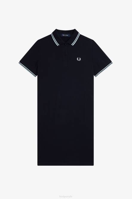 Fred Perry žene haljina s dva vrha N42N606 odjeća mornarica