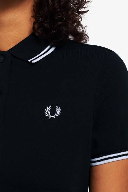 Fred Perry žene haljina s dva vrha N42N609 odjeća crno